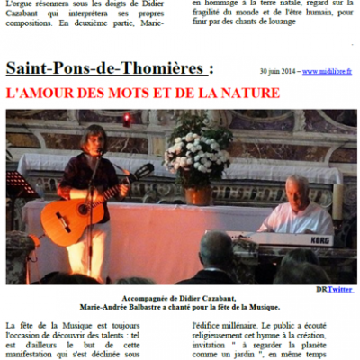 2014 St Pons Maidi Libre
